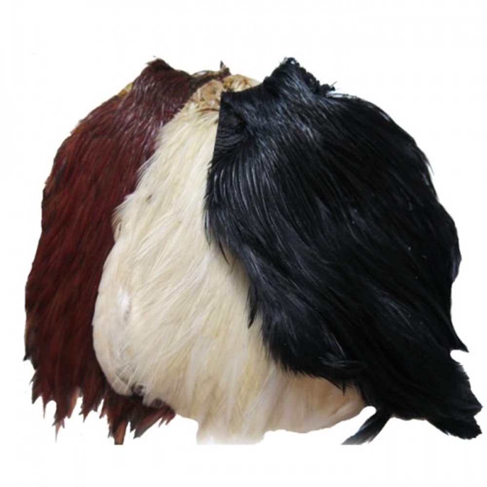 Turrall Indian Cock Feather Hackles General 30 Feathers Light Olive Fly Tying Materials