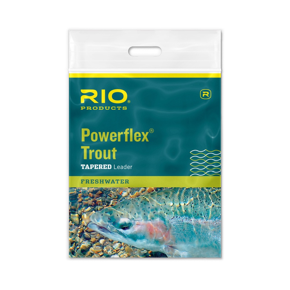 Rio Products Powerflex Trout Leader 9Ft / 2.7M 1X For Fly Fishing (Length 9ft / 2.75m)