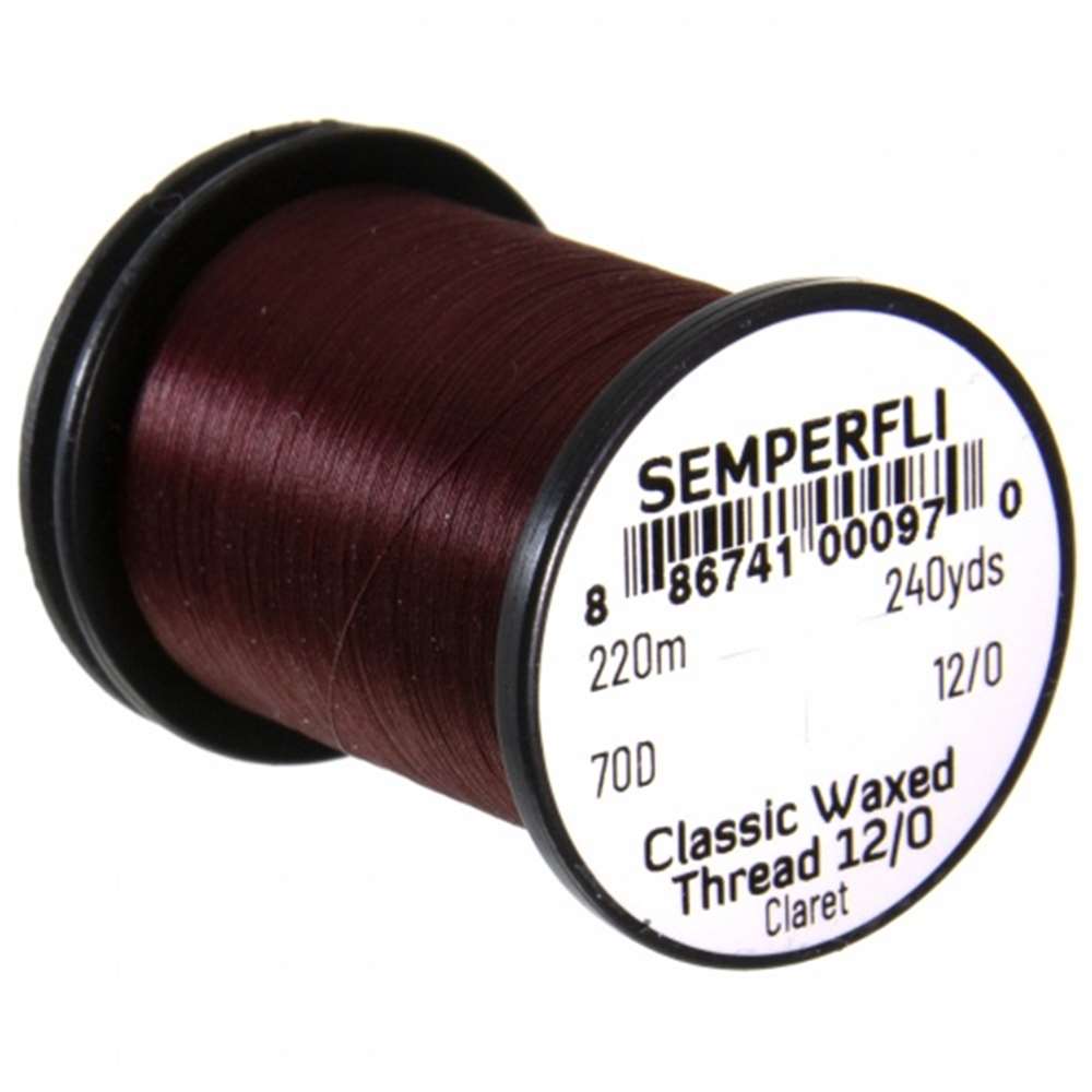 Semperfli Classic Waxed Thread 12/0 240 Yards Claret