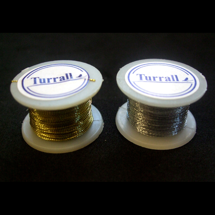 Turrall Tinsel Round Fine Gold Fly Tying Materials (Product Length 29ft 6in / 9m)