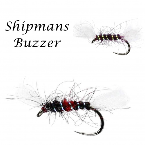 Fly Fishing BLOODWORM MARABOU Red Nymph Set size 12 pack of 12 flies #200