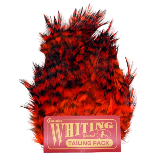 Whiting Coq de Leon Tailing Pack Grizzly dyed Orange