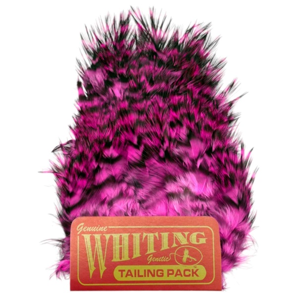 Whiting Coq de Leon Tailing Pack Grizzly dyed Pink