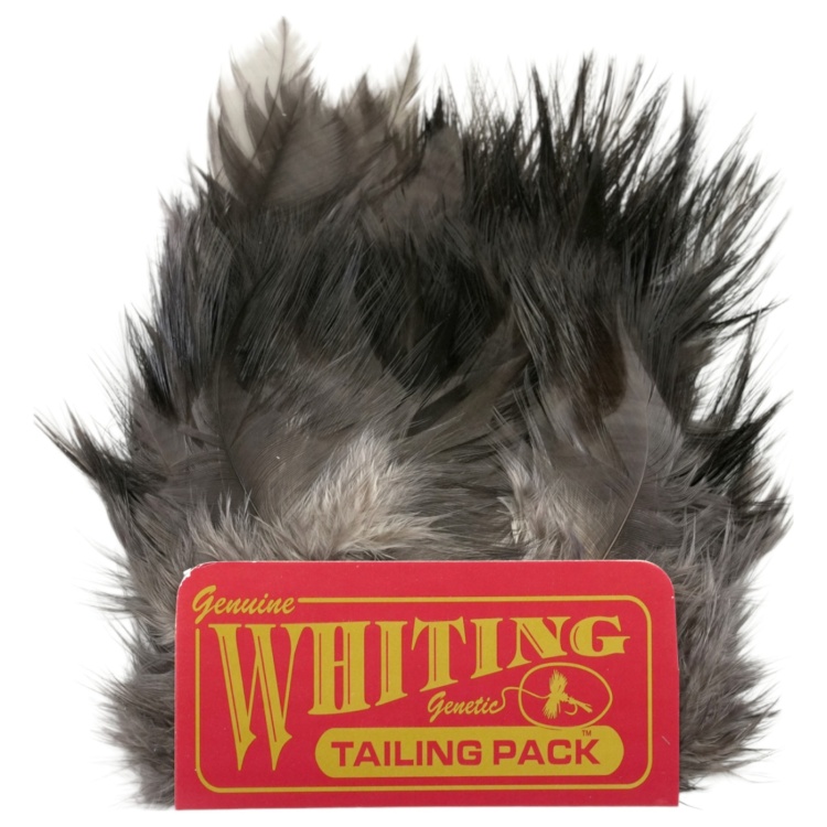 Whiting Coq de Leon Tailing Pack White dyed Dark Dun