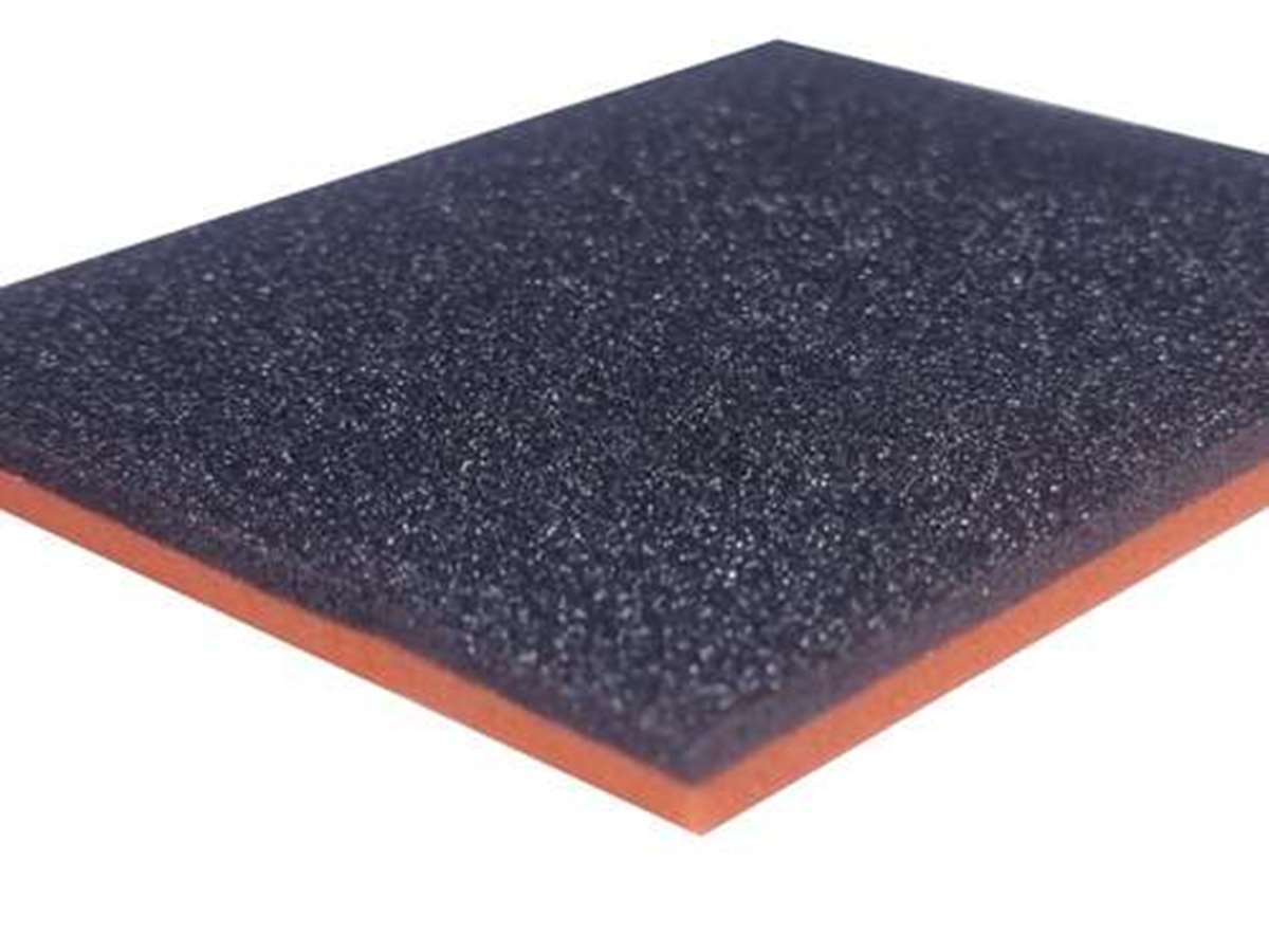 Double Decker Foam Medium (7mm) Black & Orange