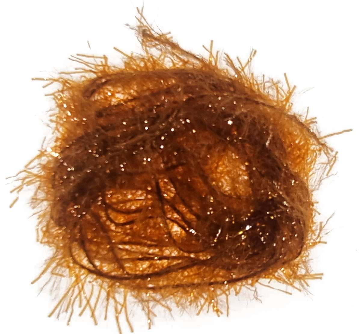 Synthetic Crystal Marabou 20mm Light Brown