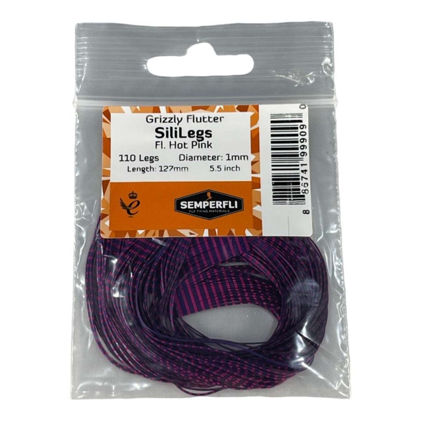 SiliLegs Grizzly Fl Hot Pink