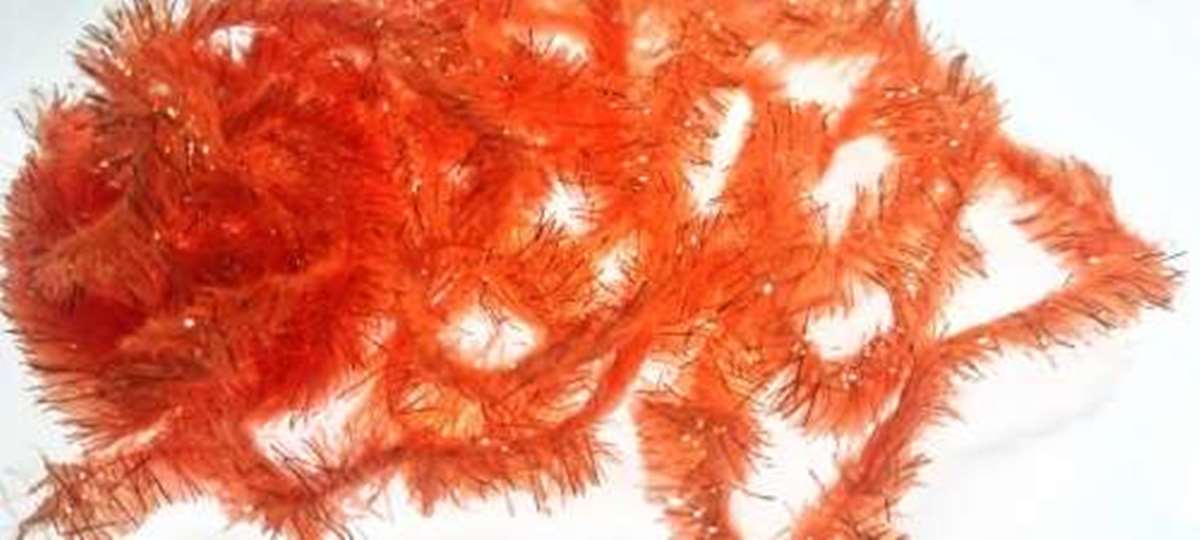 Copper Tinsel Fleck 15mm Large Fl Orange