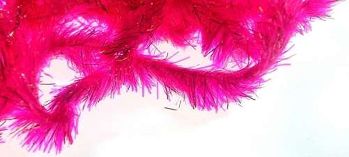 Copper Tinsel Fleck 15mm Large Fl Pink