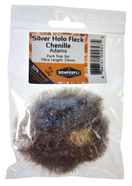 Silver Tinsel Fleck 15mm Large Adams