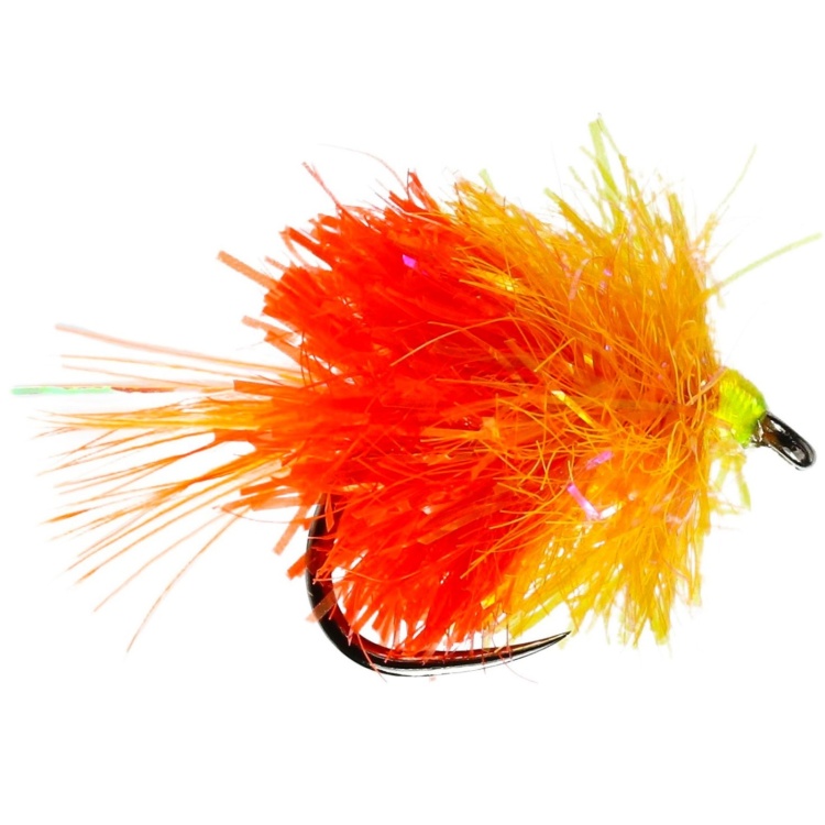 Caledonia Flies Blob Iron Bru Barbless #10 Fishing Fly