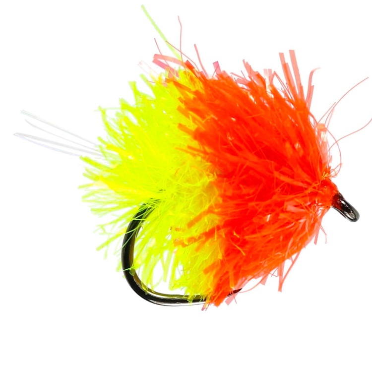 Caledonia Flies Blob Yellow Pea Barbless #10 Fishing Fly