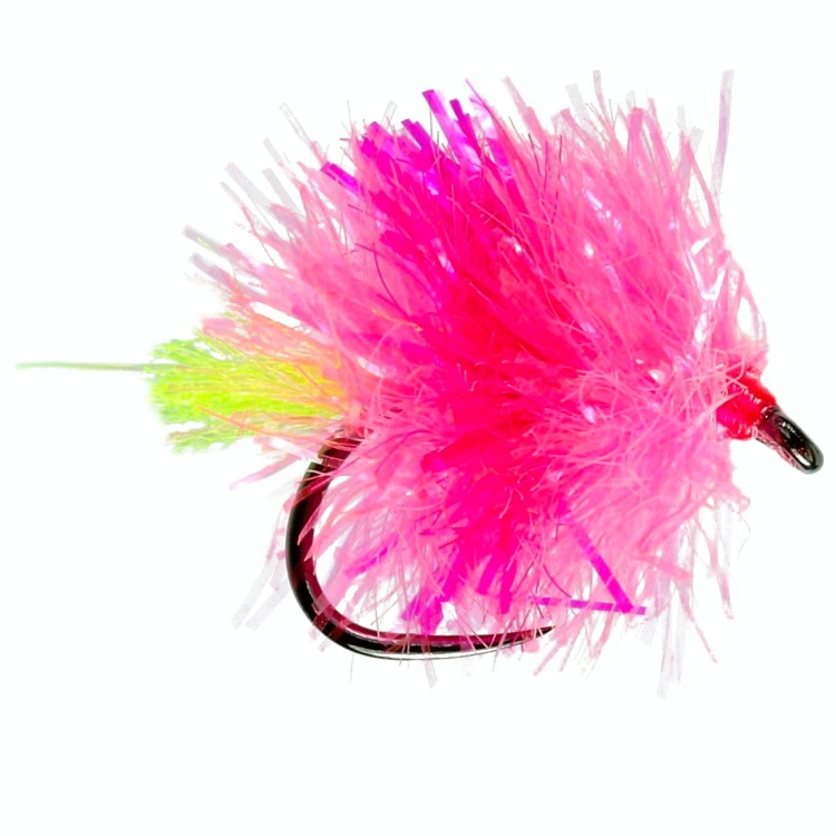 Caledonia Flies Blob Pink Barbless #10 Fishing Fly