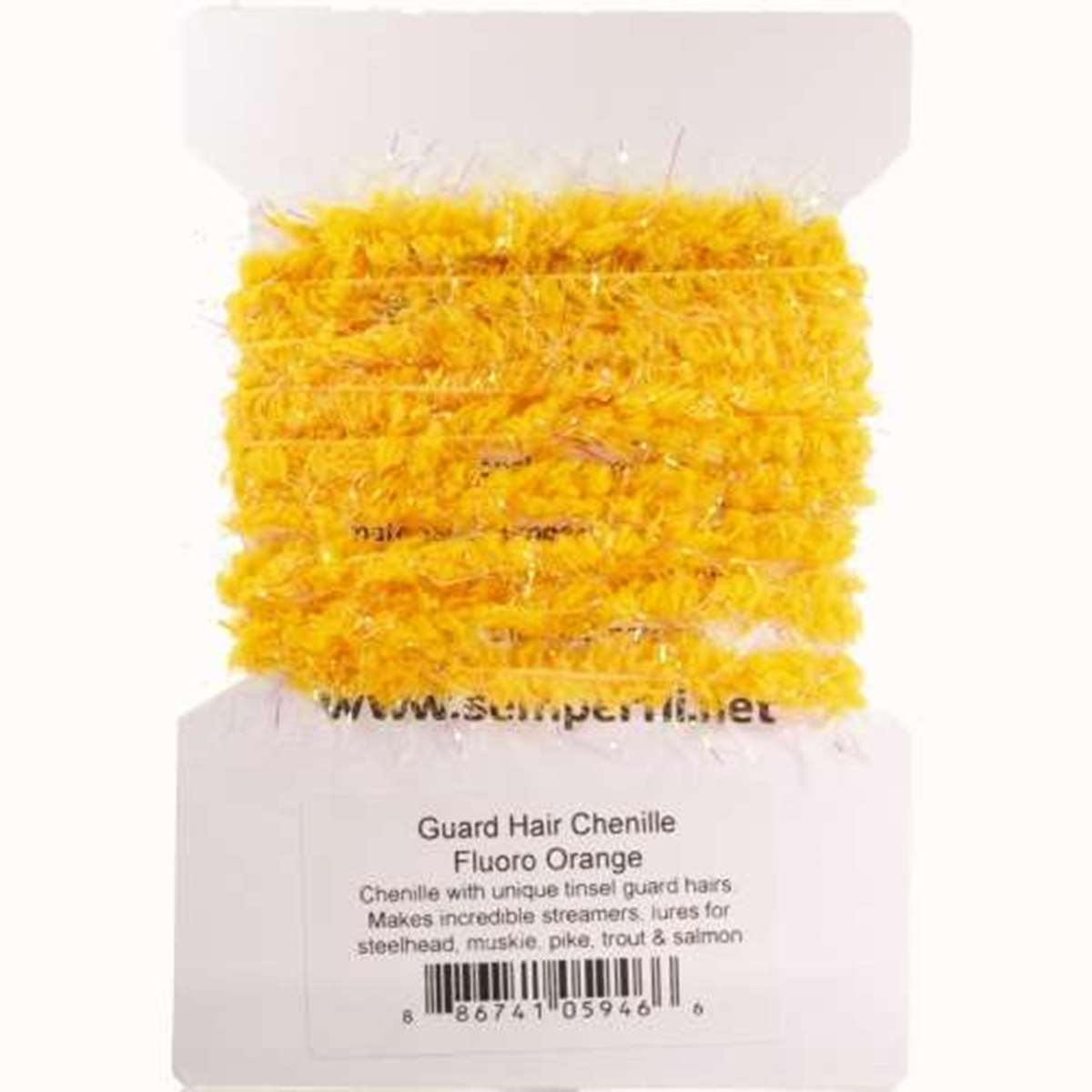 Guard Hair Chenille Fl Orange