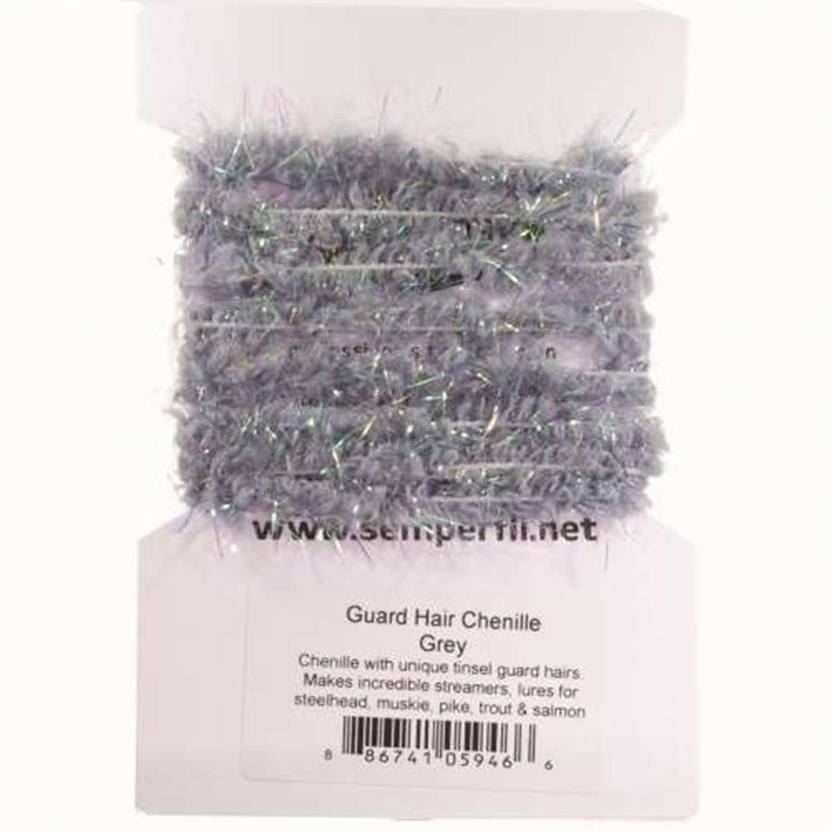 Guard Hair Chenille Gray