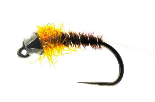 12 Mop Jig Nymph Fly Assortment, Tungsten Bead and Barbless Hook, Fly  Fishing for Trout
