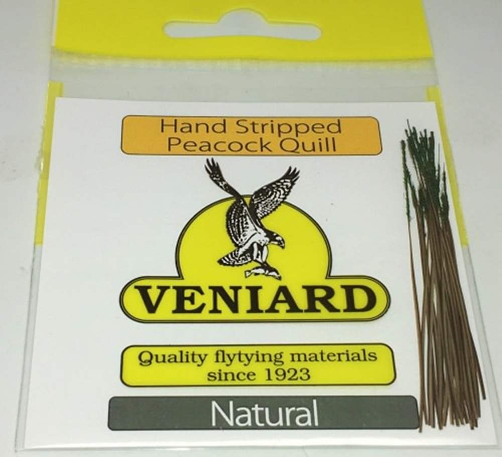 Veniard Hand Stripped Peacock Quills Natural Fly Tying Materials