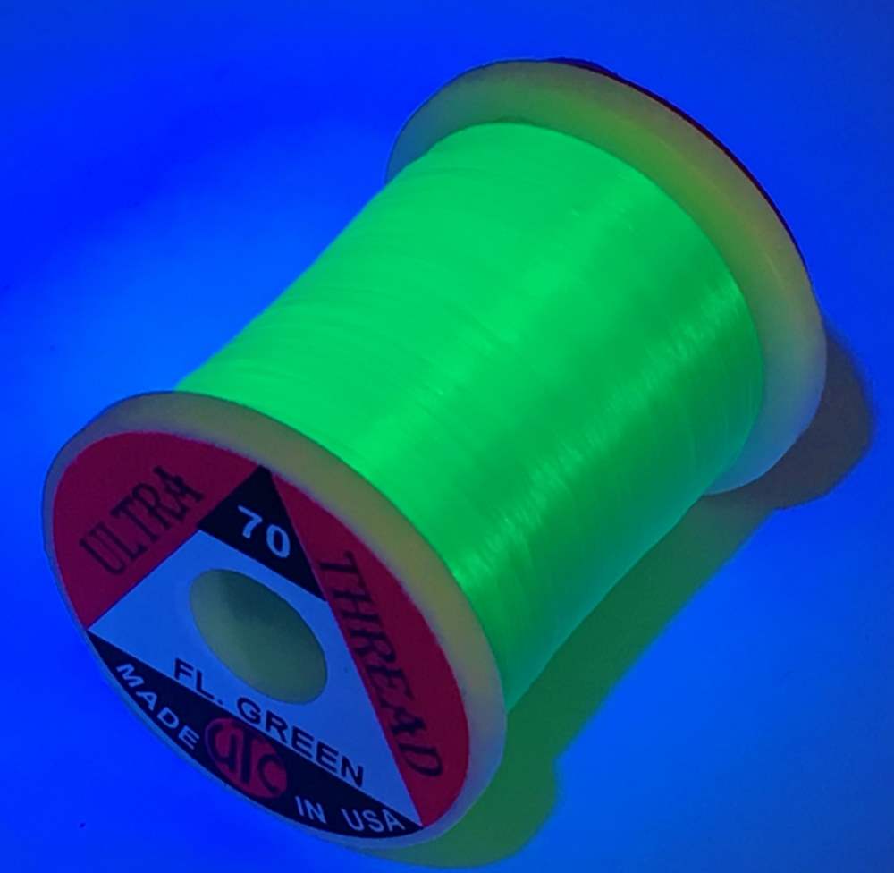 Utc Ultra Thread 70 Denier Fluorescent Green Fly Tying Threads