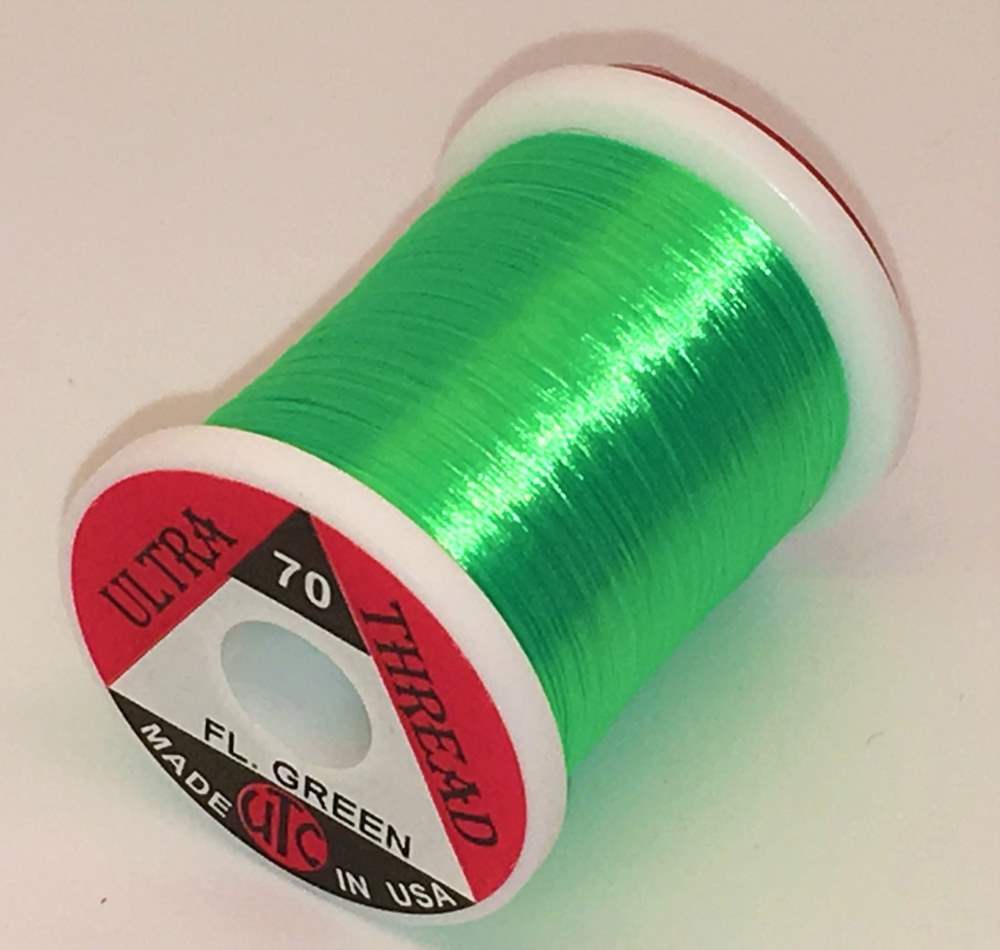 Utc Ultra Thread 70 Denier Fluorescent Green Fly Tying Threads