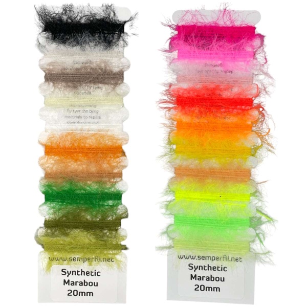 Synthetic Marabou 20mm Multicard Naturals & Attractor Colours