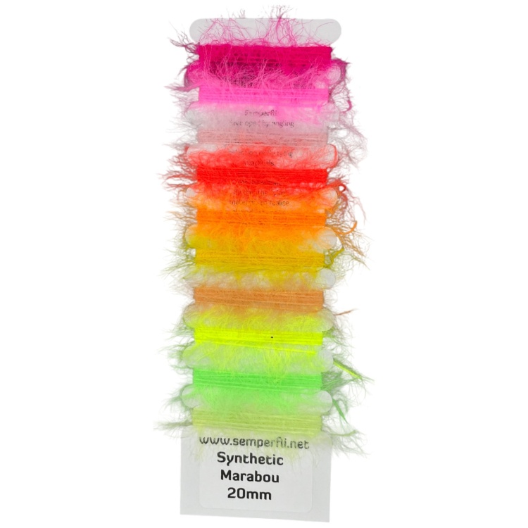 Semperfli Synthetic Marabou 20mm Multicard Bright Colours