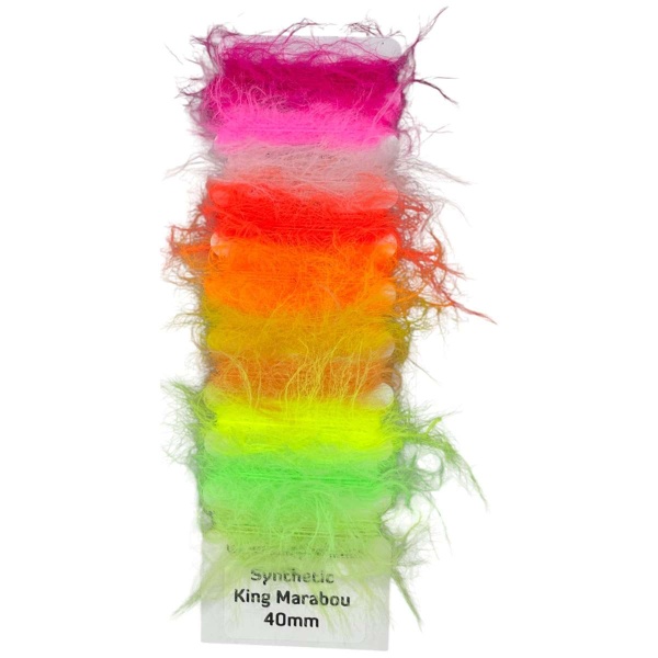 Synthetic King Marabou 40mm Multicard Attractor Colours