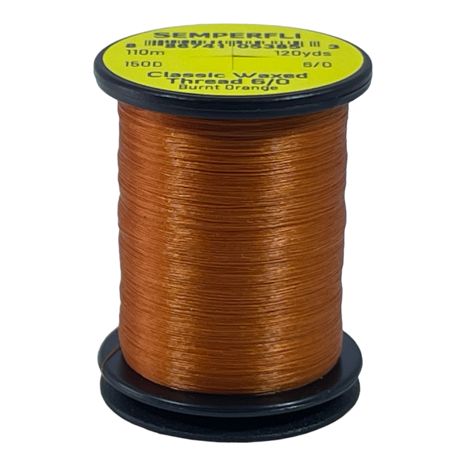 Classic Waxed Thread 6/0 110m (120 Yards) Burnt Orange