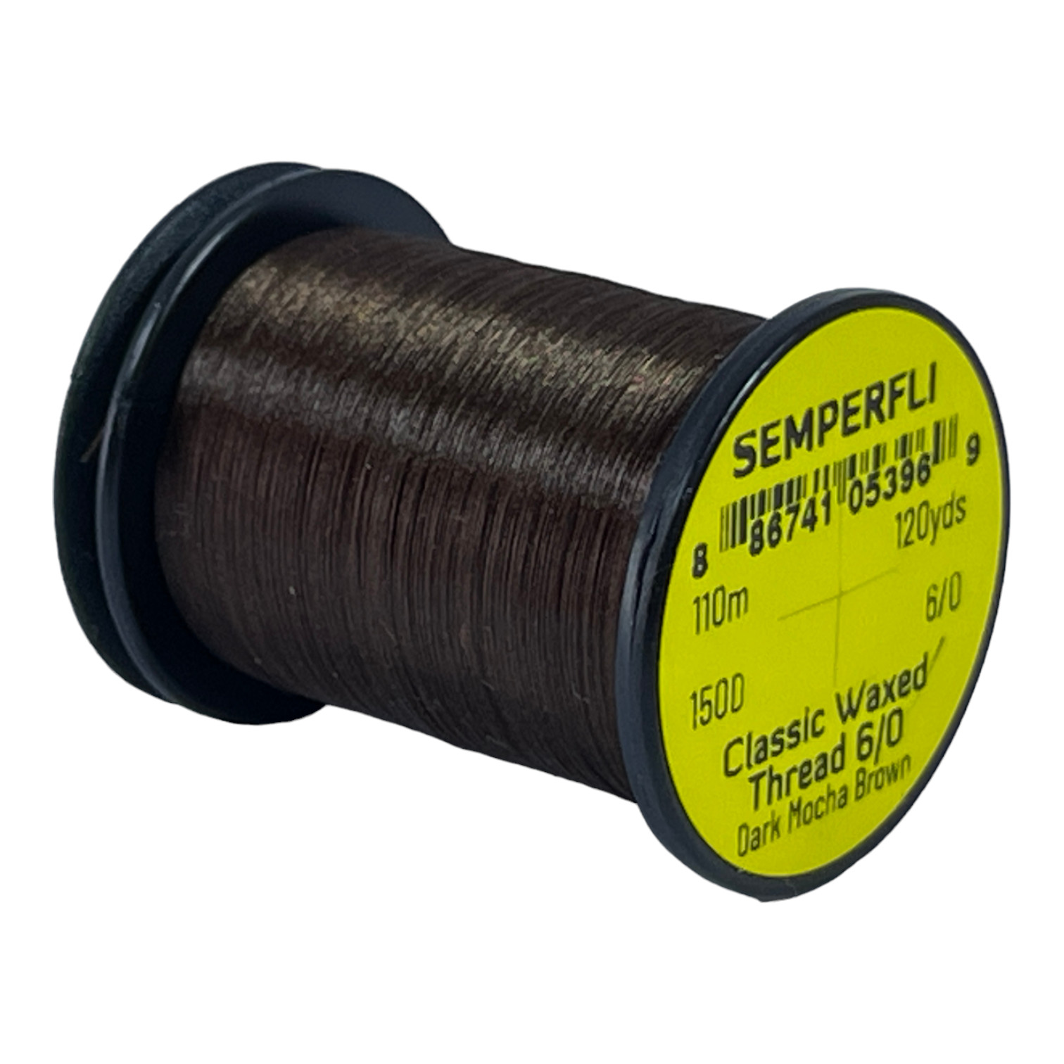 Semperfli Classic Waxed Thread 6/0 110m (120 Yards) Dark Mocha Brown