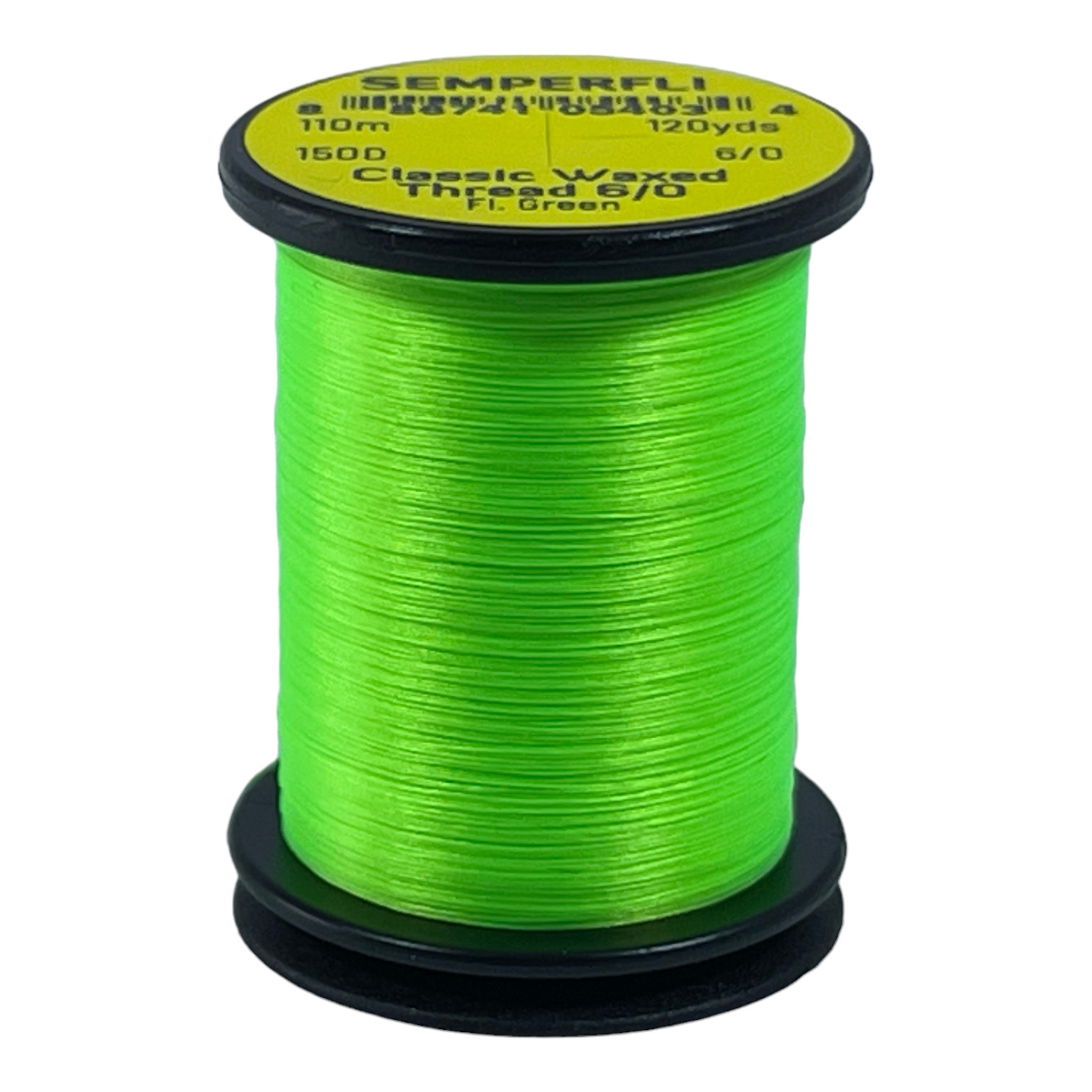 Semperfli Classic Waxed Thread 6/0 110m (120 Yards) Fluoro Green