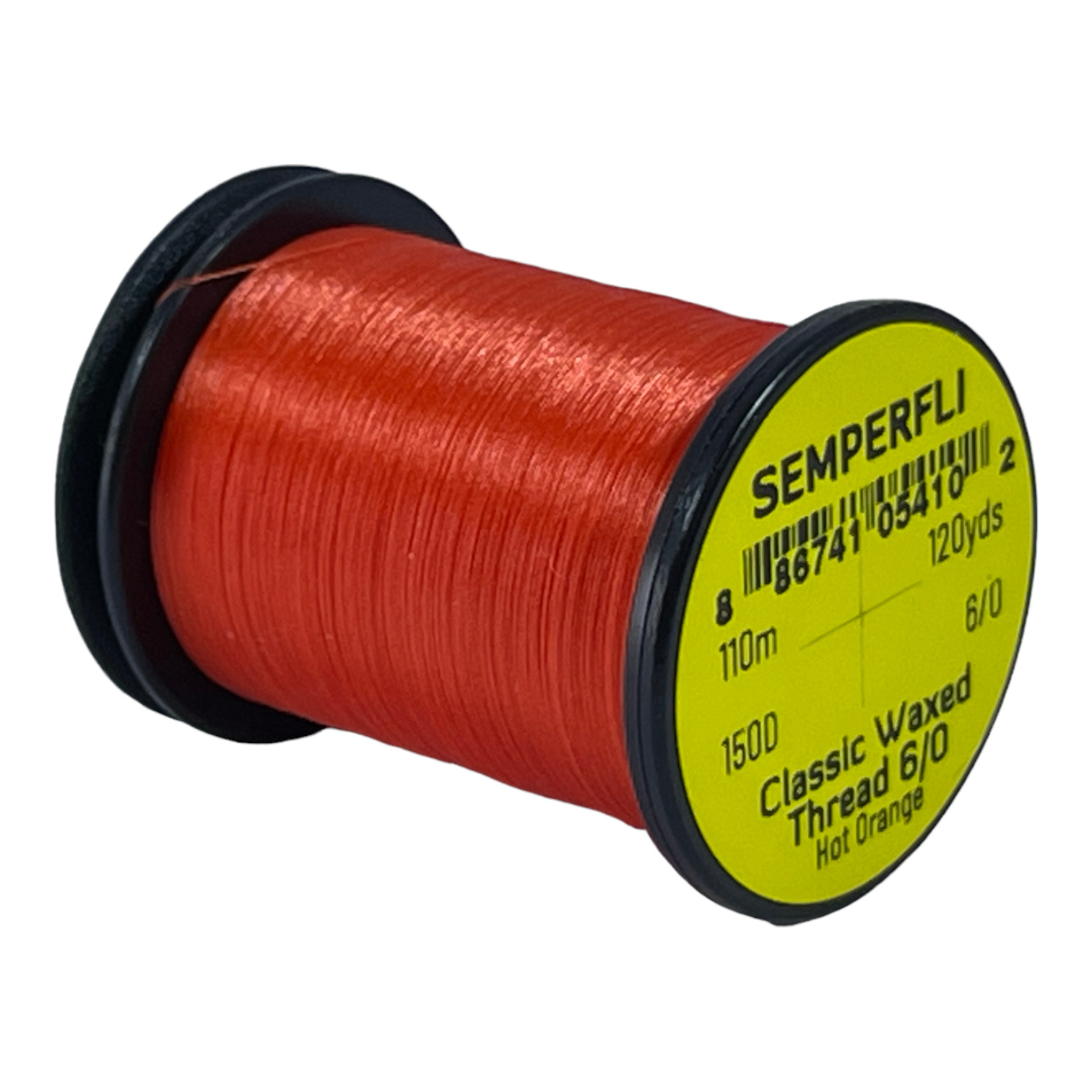 Semperfli Classic Waxed Thread 6/0 110m (120 Yards) Hot Orange