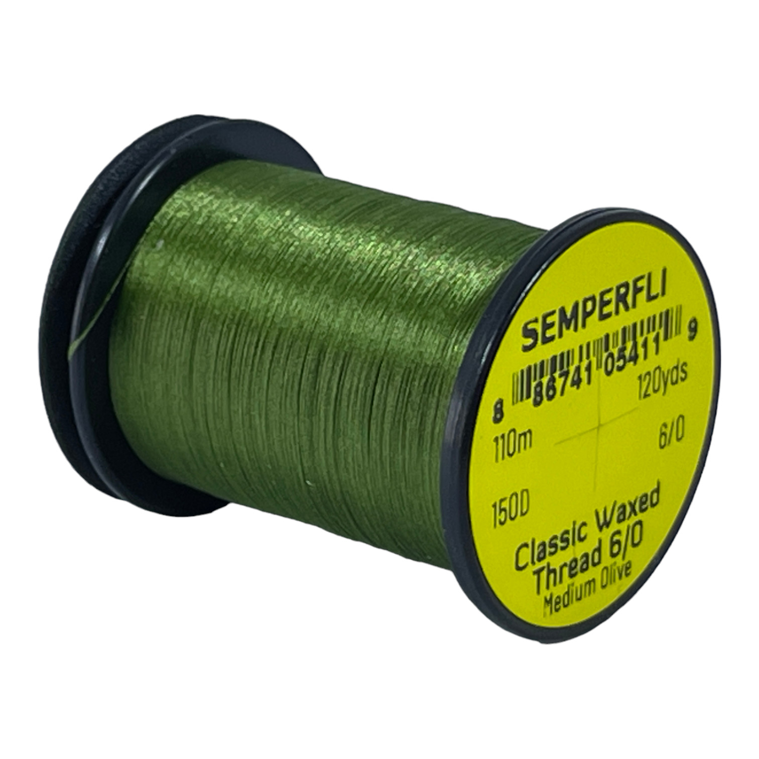 Semperfli Classic Waxed Thread 6/0 110m (120 Yards) Medium Olive