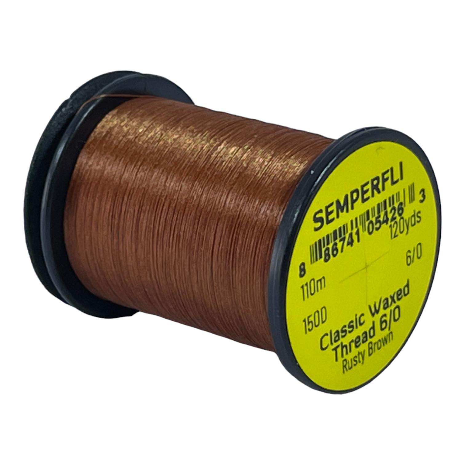 Semperfli Classic Waxed Thread 6/0 110m (120 Yards) Rusty Brown