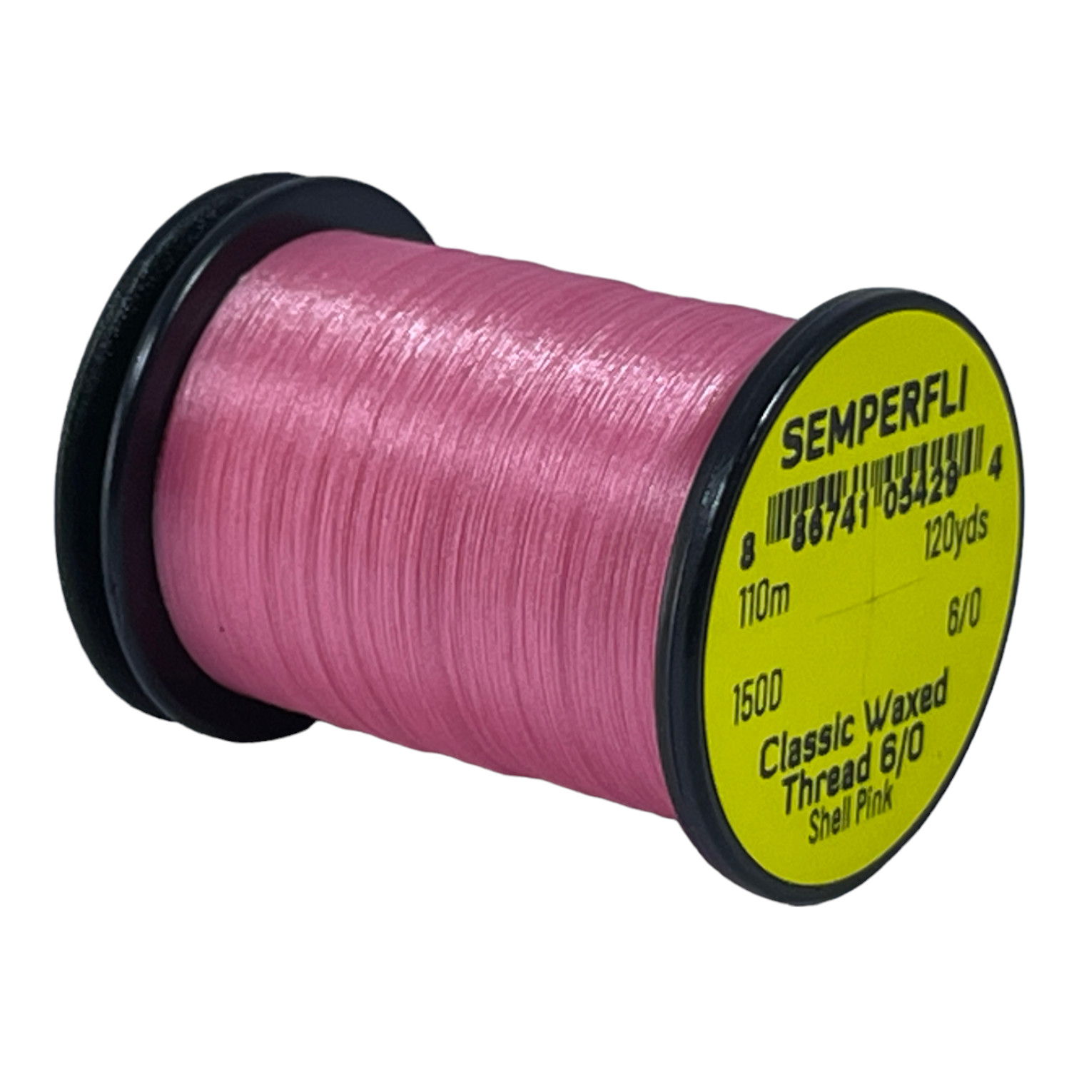 Semperfli Classic Waxed Thread 6/0 110m (120 Yards) Shell Pink