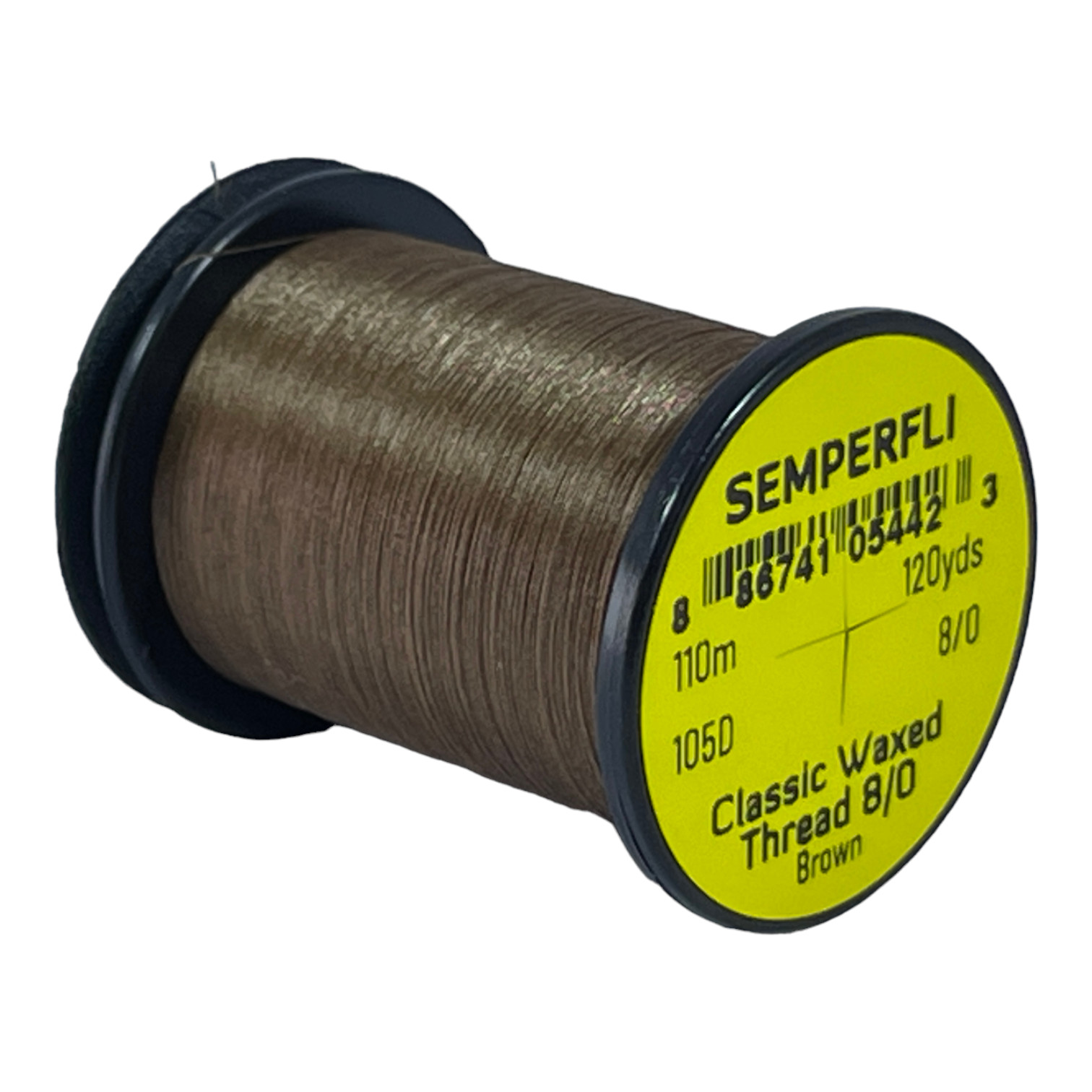 Semperfli Classic Waxed Thread 8/0 110m (120 Yards) Brown