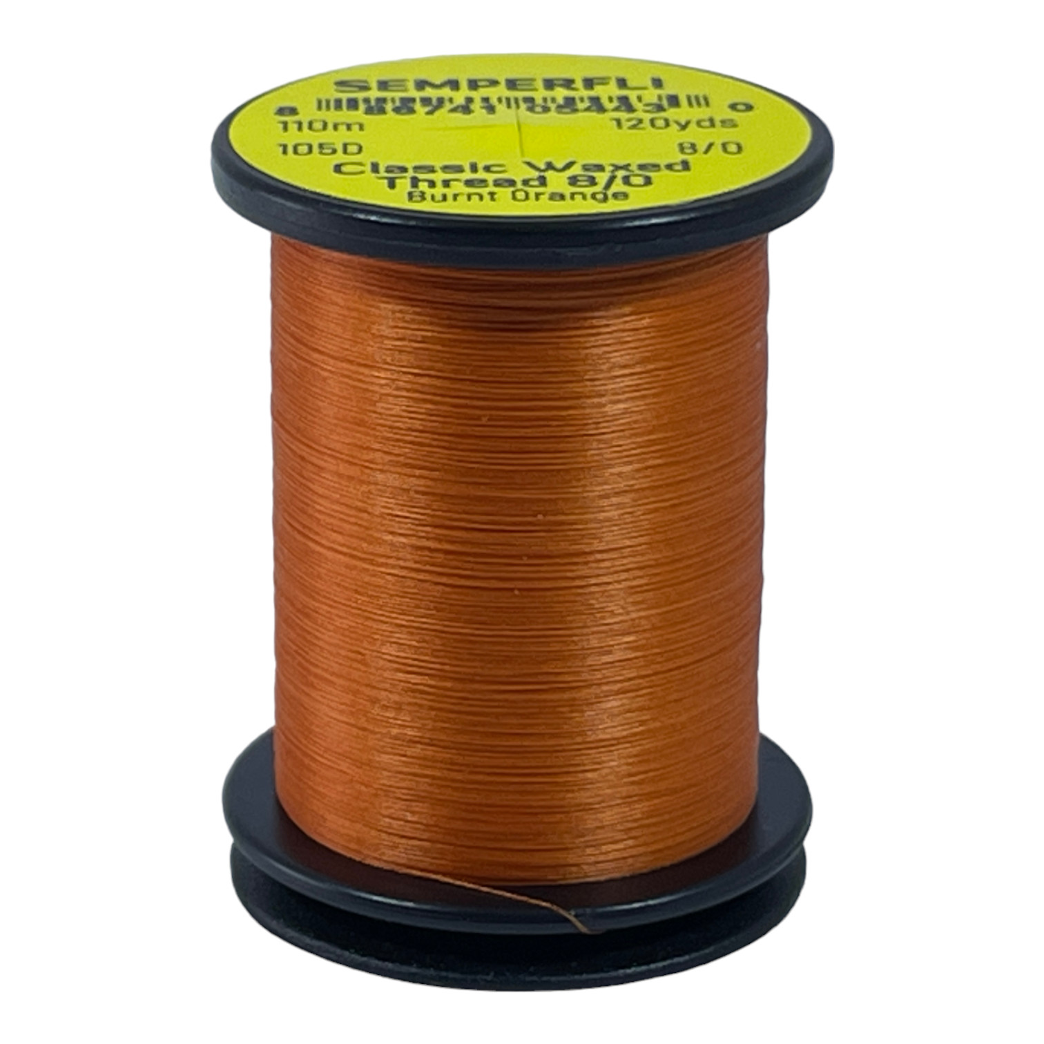 Semperfli Classic Waxed Thread 8/0 110m (120 Yards) Burnt Orange