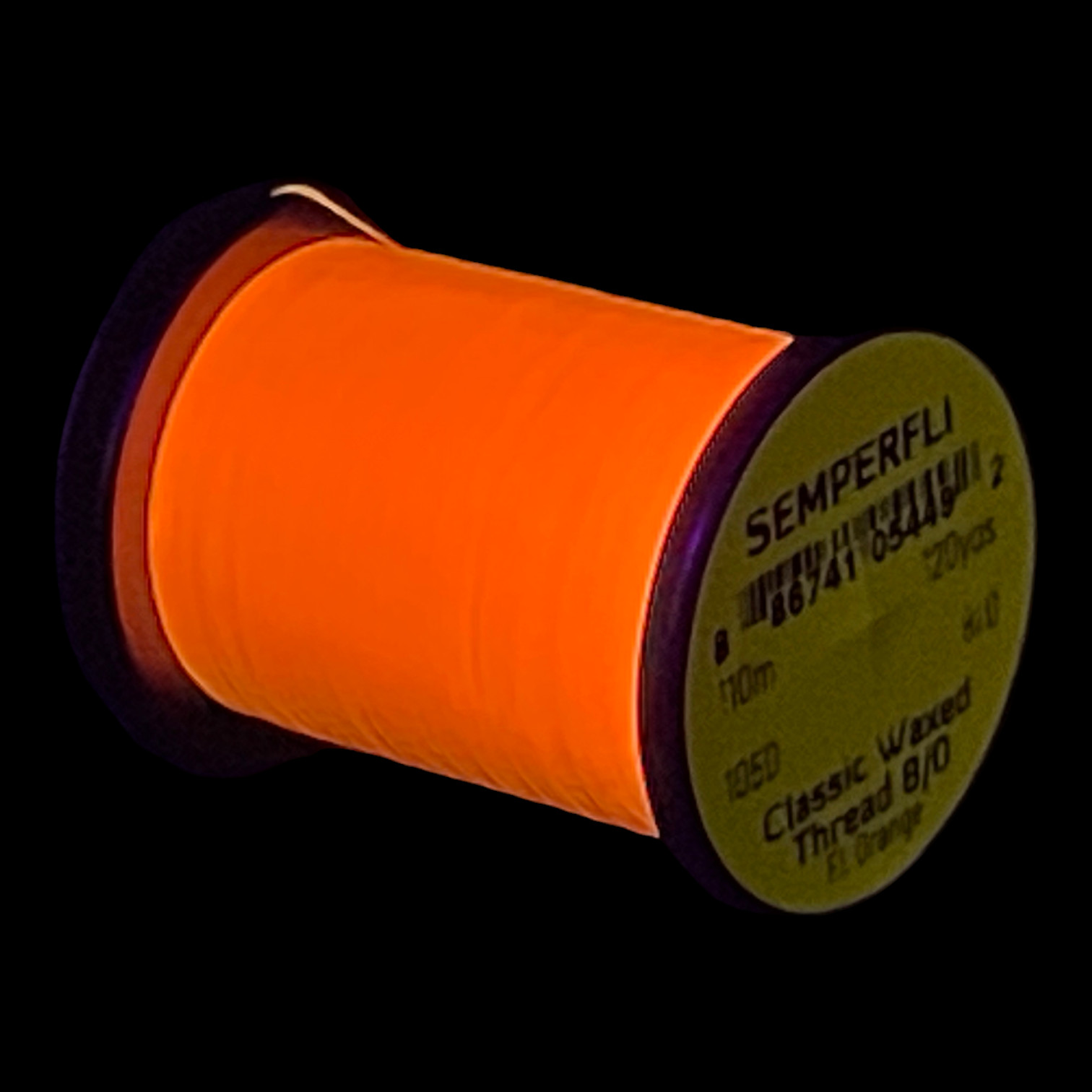 Semperfli Classic Waxed Thread 8/0 110m (120 Yards) Fluoro Orange