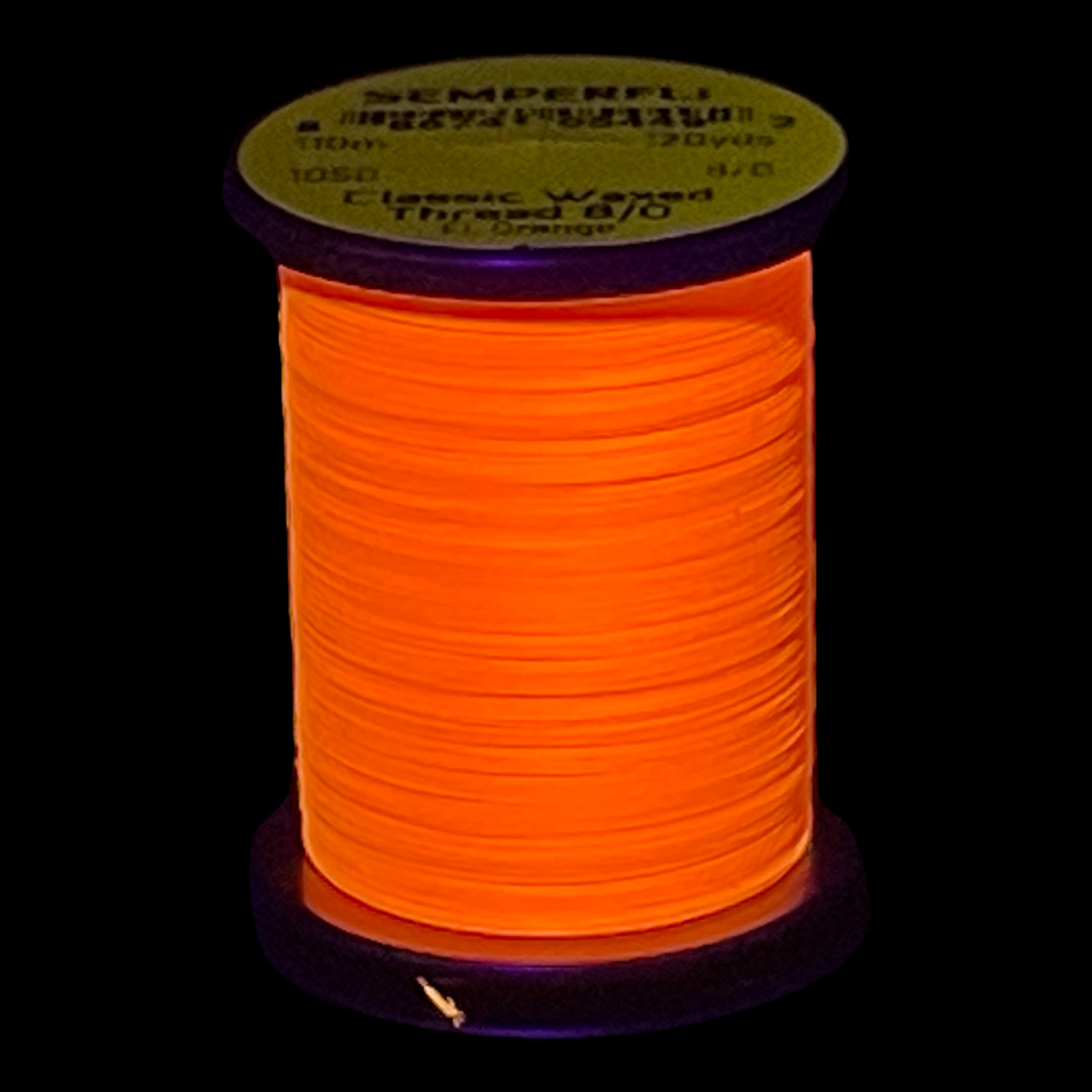 Semperfli Classic Waxed Thread 8/0 110m (120 Yards) Fluoro Orange