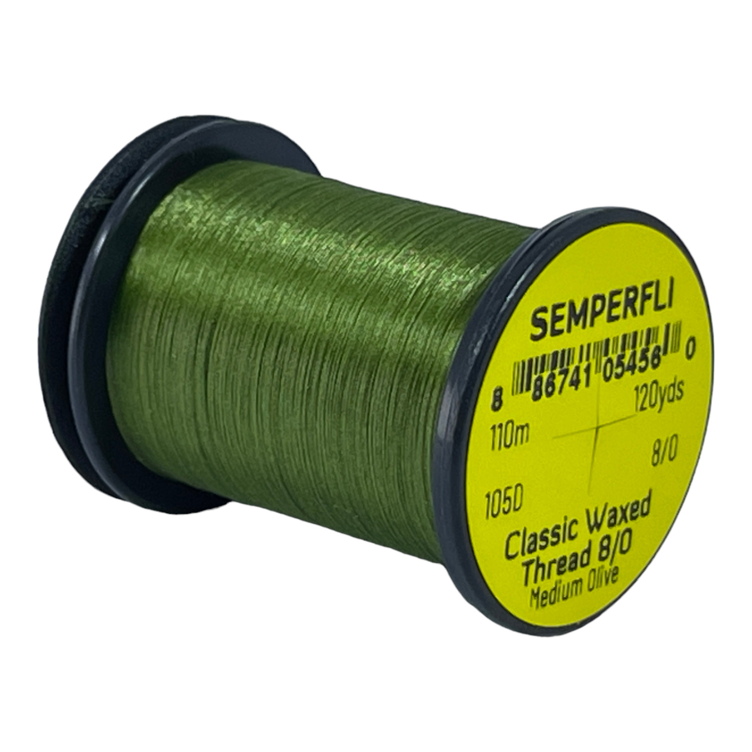 Semperfli Classic Waxed Thread 8/0 110m (120 Yards) Medium Olive