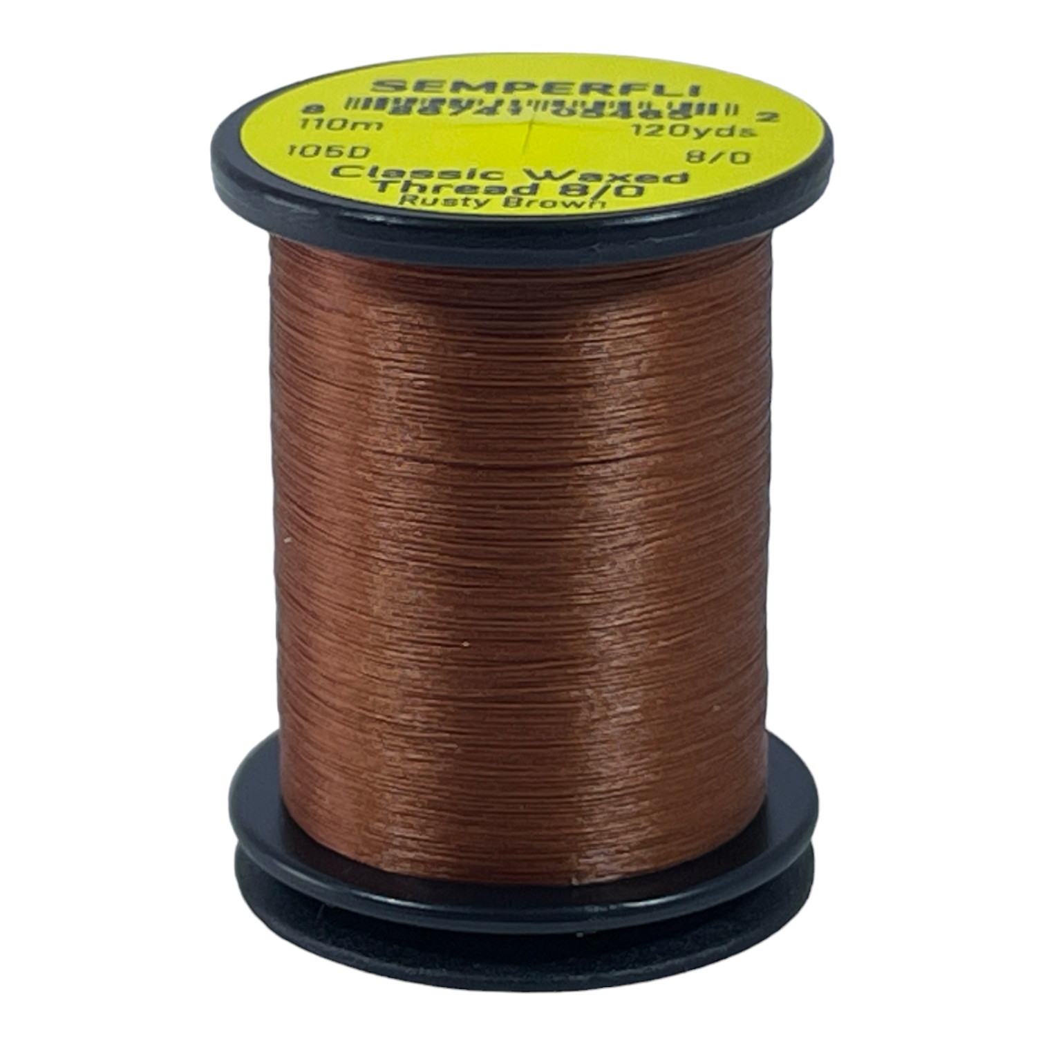 Semperfli Classic Waxed Thread 8/0 110m (120 Yards) Rusty Brown