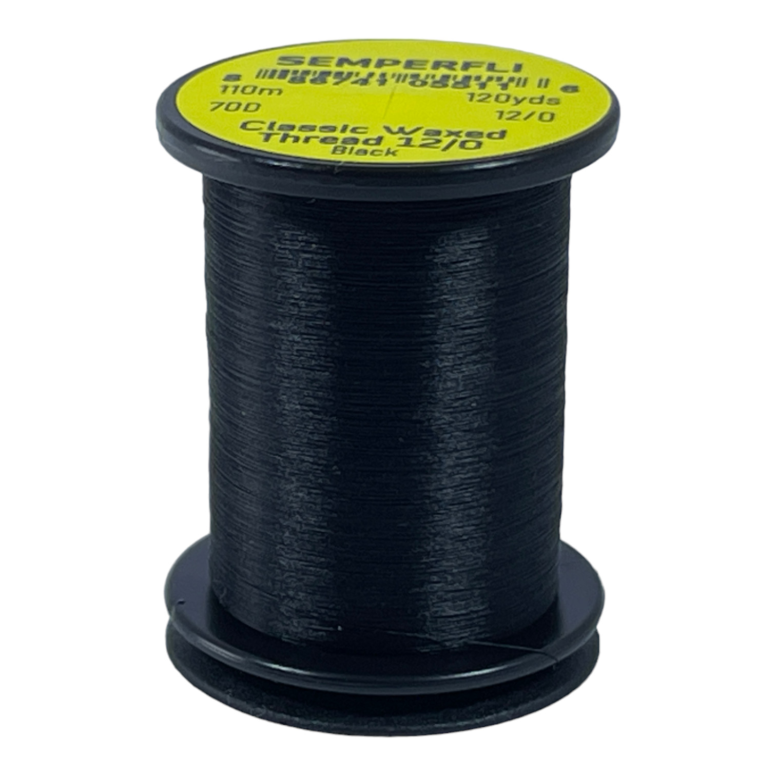 Semperfli Classic Waxed Thread 12/0 110m (120 Yards) Black