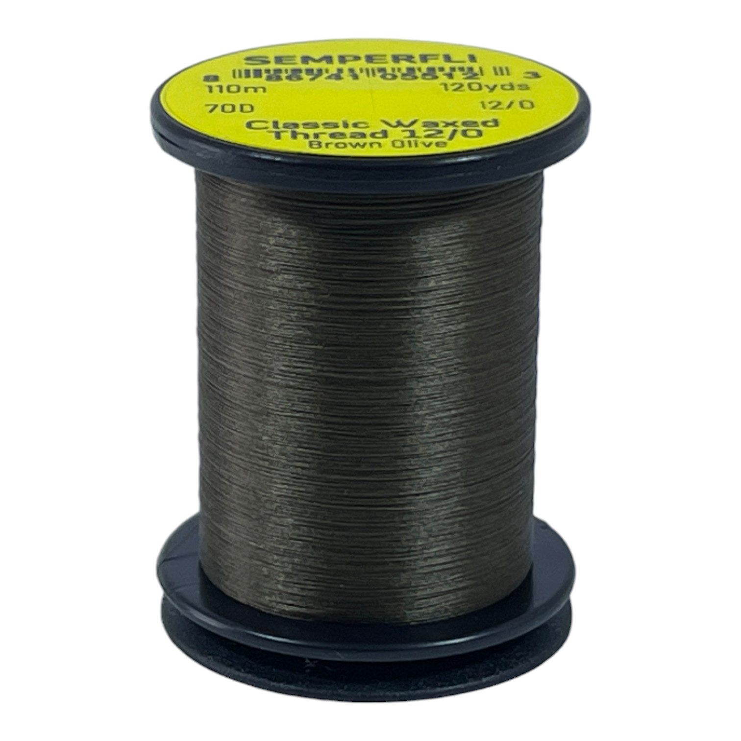 Semperfli Classic Waxed Thread 12/0 110m (120 Yards) Brown Olive