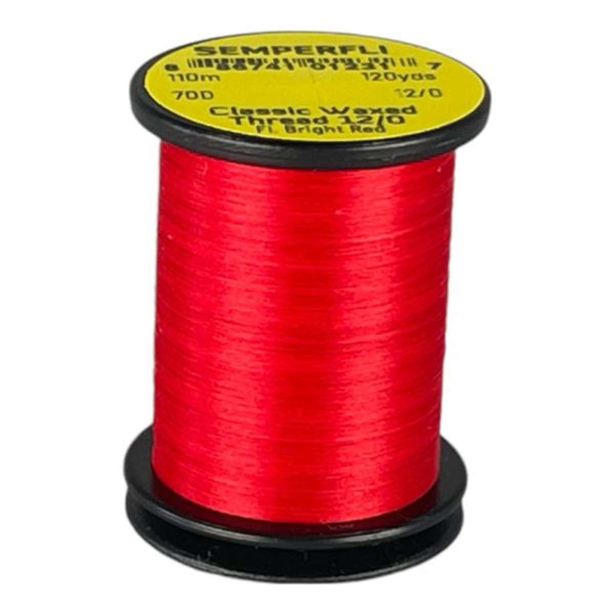 Classic Waxed Thread 12/0 110m (120 Yards) Fl Bright Red