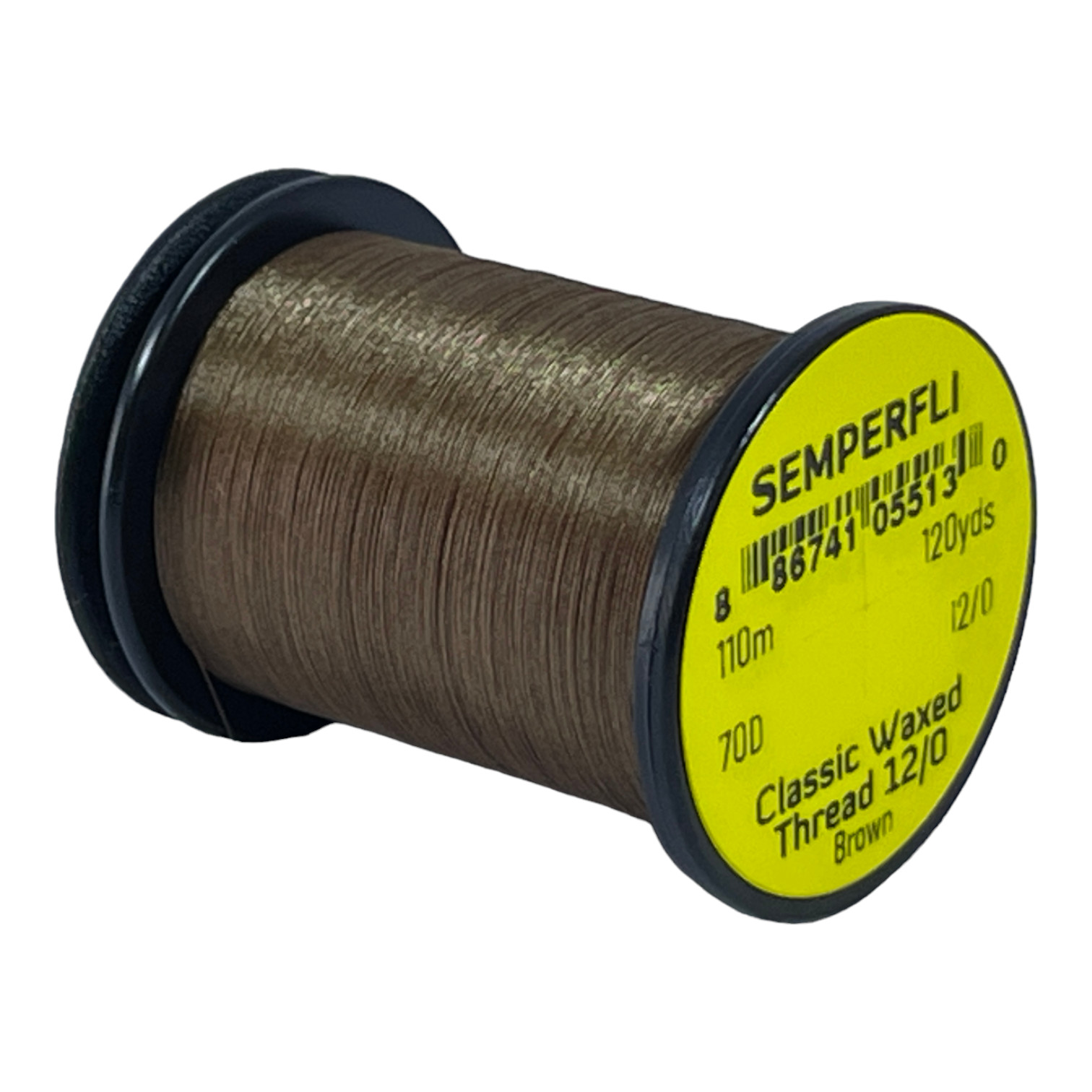 Semperfli Classic Waxed Thread 12/0 110m (120 Yards) Brown