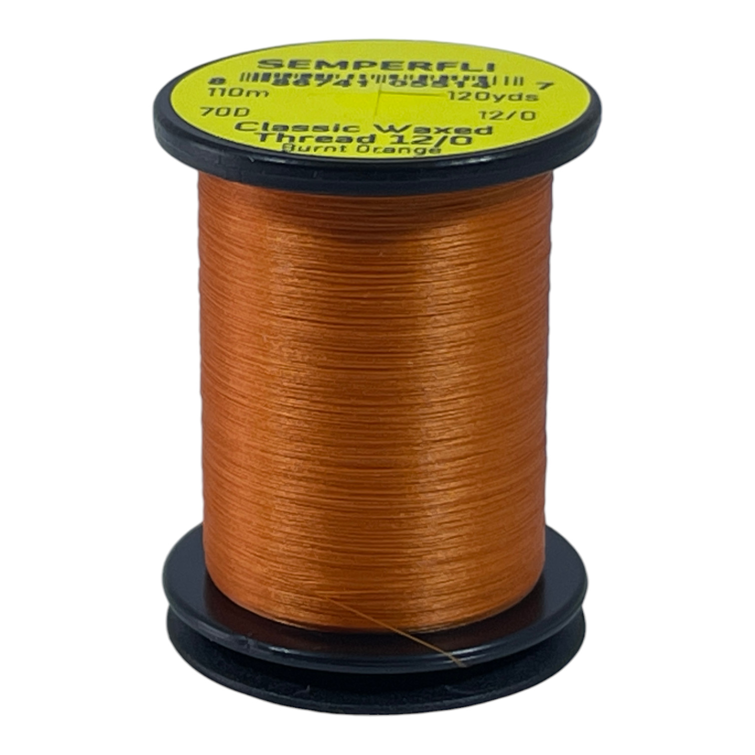 Semperfli Classic Waxed Thread 12/0 110m (120 Yards) Burnt Orange