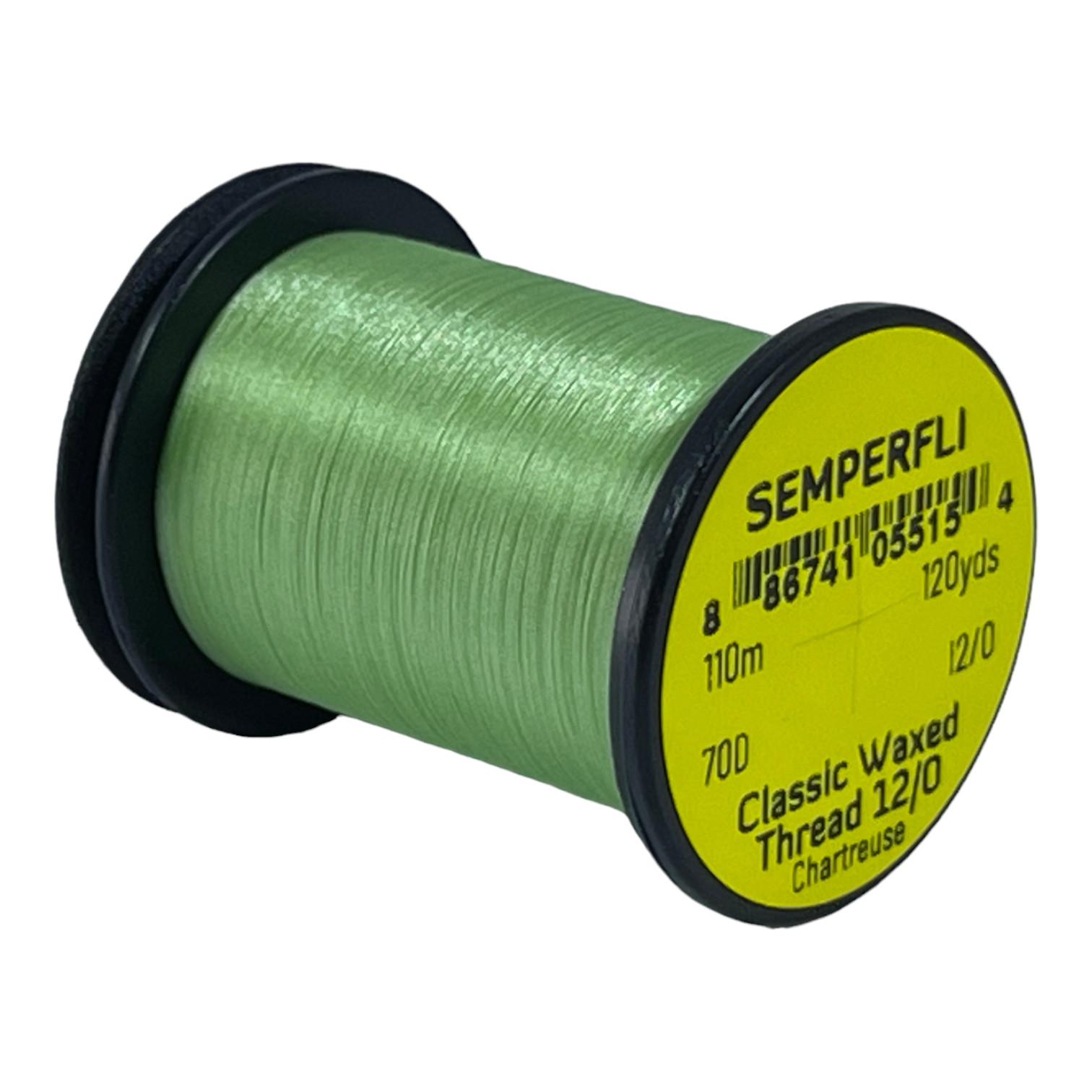 Semperfli Classic Waxed Thread 12/0 110m (120 Yards) Chartreuse