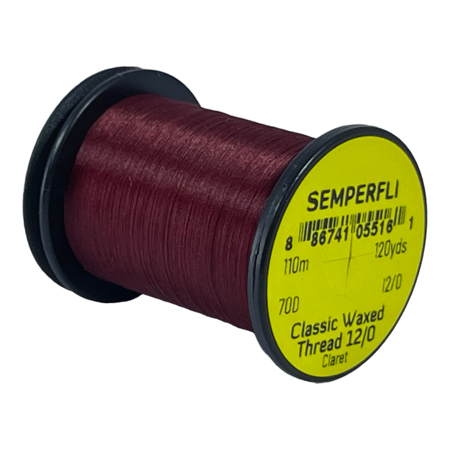 Semperfli Classic Waxed Thread 12/0 110m (120 Yards) Claret