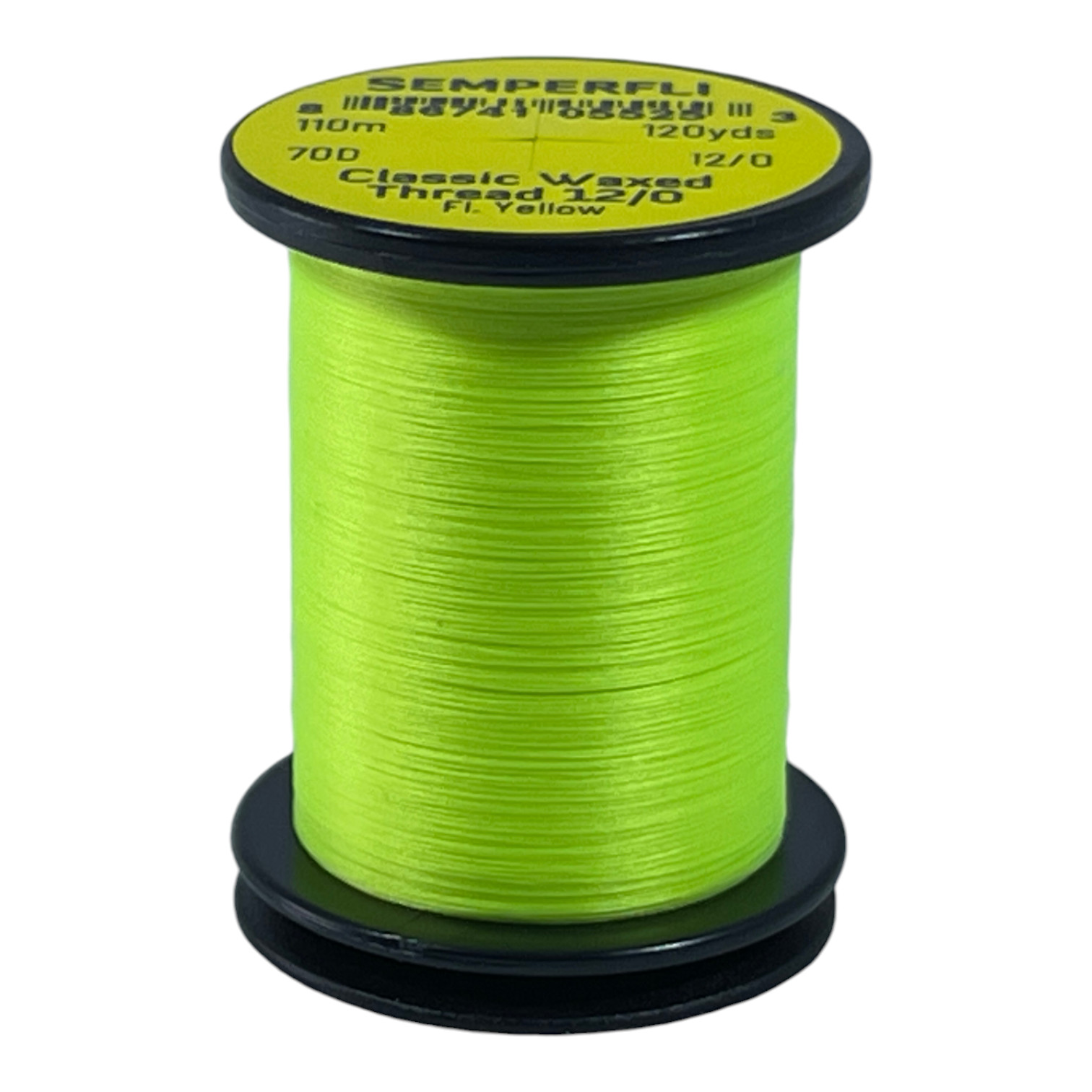 Classic Waxed Thread 12/0 110m (120 Yards) Fl Yellow