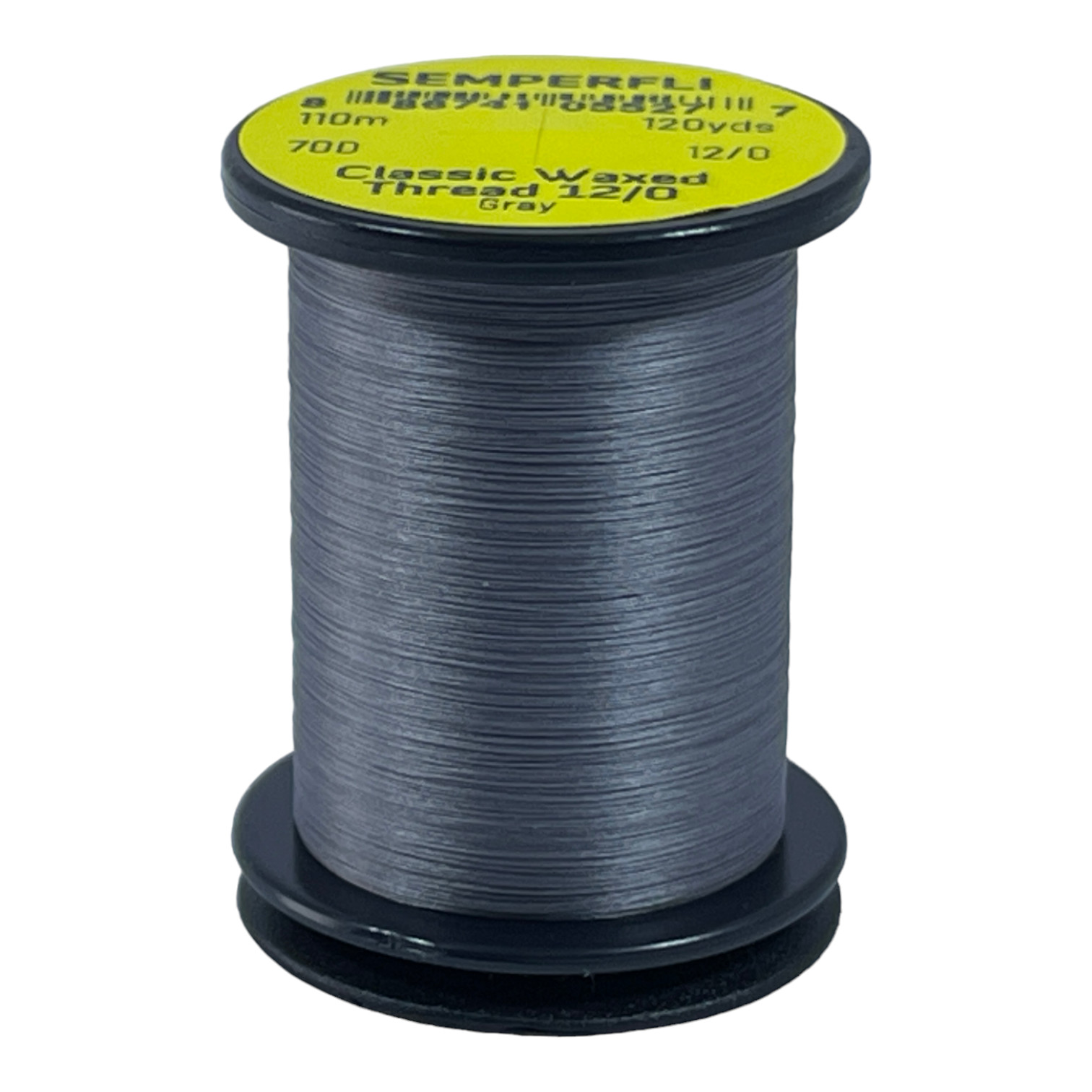 Classic Waxed Thread 12/0 110m (120 Yards) Gray