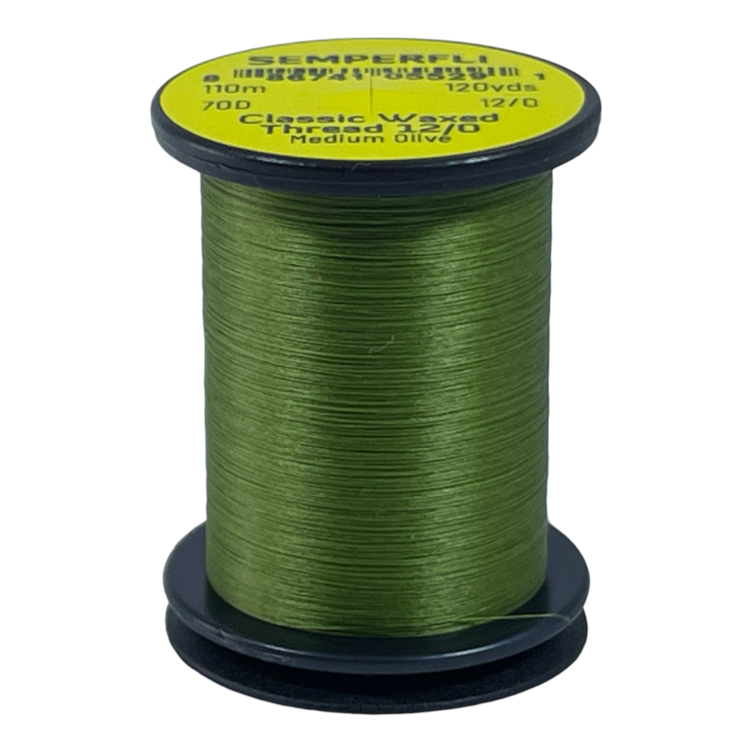 Classic Waxed Thread 12/0 110m (120 Yards) Medium Olive