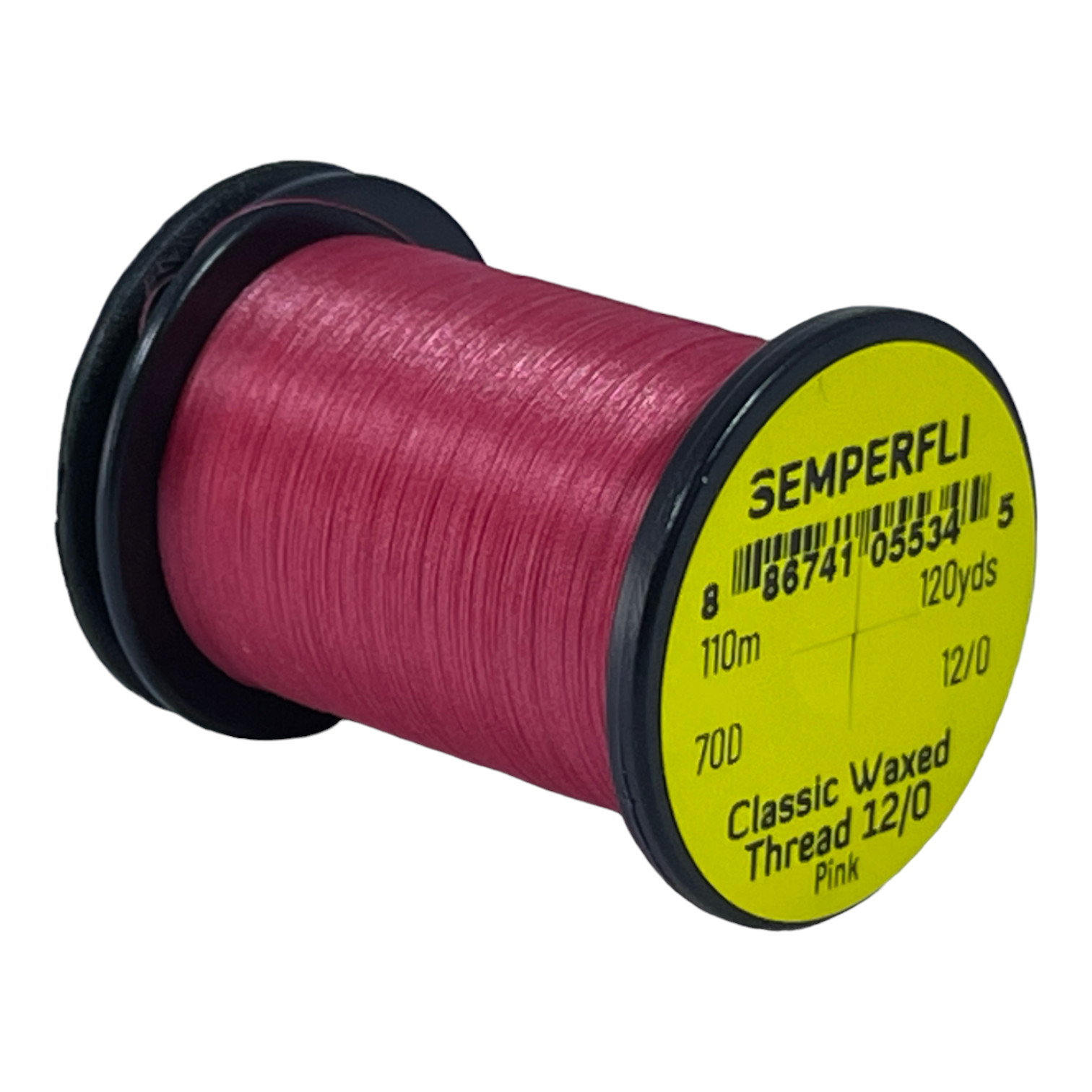 Semperfli Classic Waxed Thread 12/0 110m (120 Yards) Pink